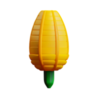 maïs 3d renderen icoon illustratie png