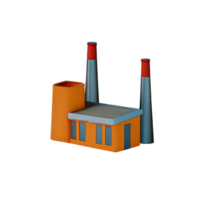 usine 3d le rendu icône illustration png