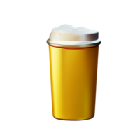 Cerveja 3d Renderização ícone ilustração png