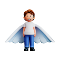 engel 3d renderen icoon illustratie png