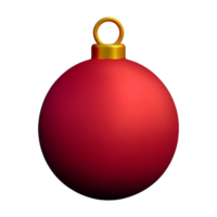 christmas ball 3d rendering icon illustration png