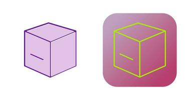 icono de vector de cubo