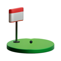 golf 3d rendering icon illustration png