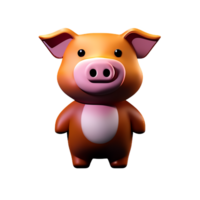 porc 3d le rendu icône illustration png