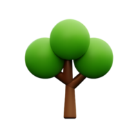 bush 3d rendering icon illustration png