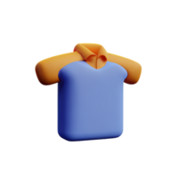 roupas 3d Renderização ícone ilustração png