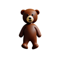 nounours ours 3d le rendu icône illustration png