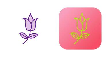 Flower with leaves Vector Icon