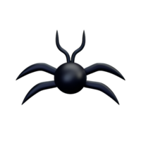 spider 3d rendering icon illustration png