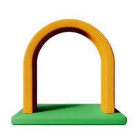 arch 3d rendering icon illustration png