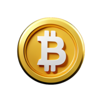 bitcoin 3d le rendu icône illustration png