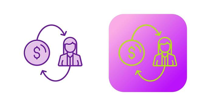 icono de vector de conversión