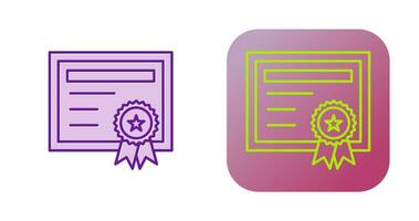 Certificate Vector Icon