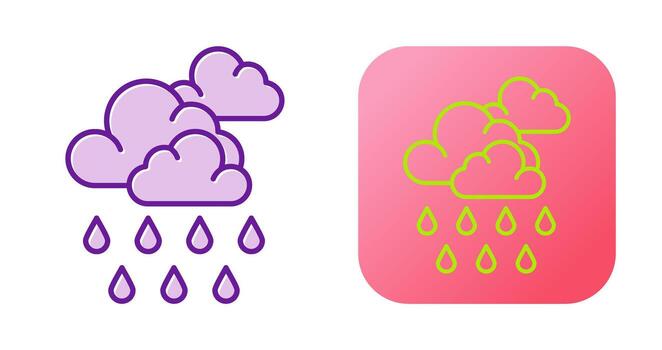 icono de vector de monzón