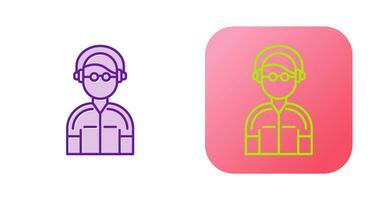 icono de vector de operador