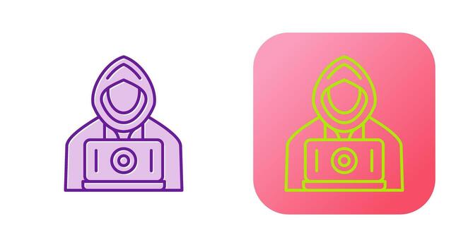 icono de vector de hacker