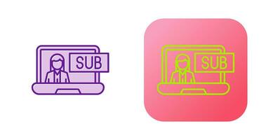 Subscriber Model Vector Icon