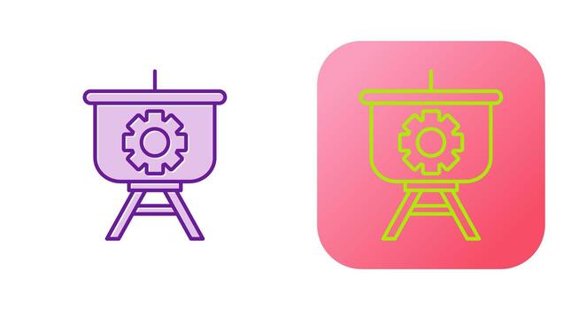 Setting Presentation Vector Icon