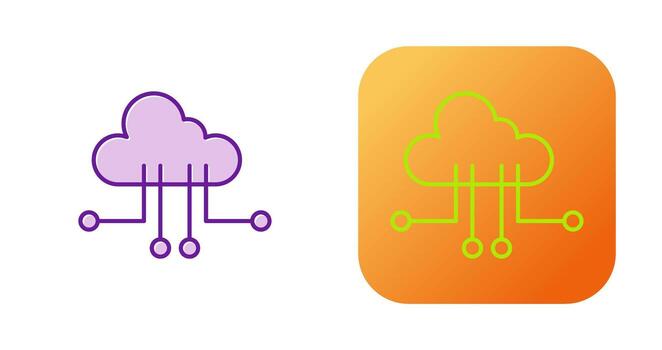 Cloud Computing Vector Icon