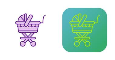 Baby Carriage Vector Icon