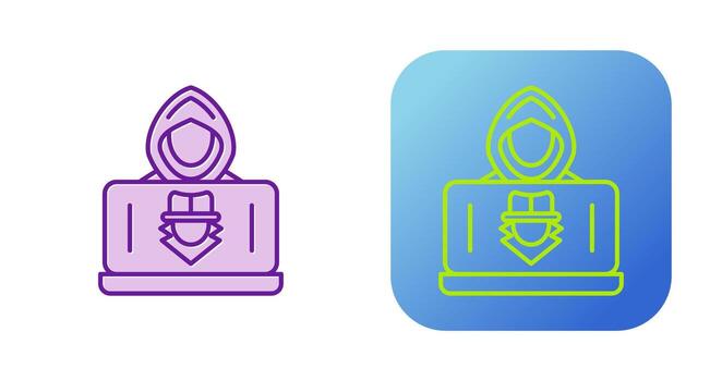 icono de vector de hacker