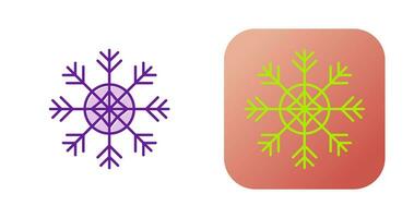 icono de vector de copo de nieve