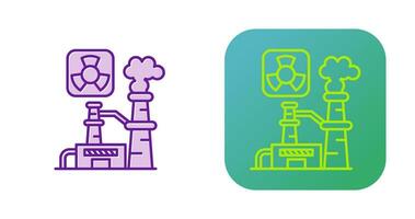 Nuclear Plant Vector Icon