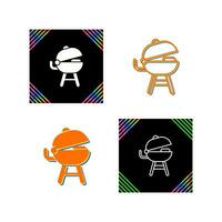 Grilled Vector Icon