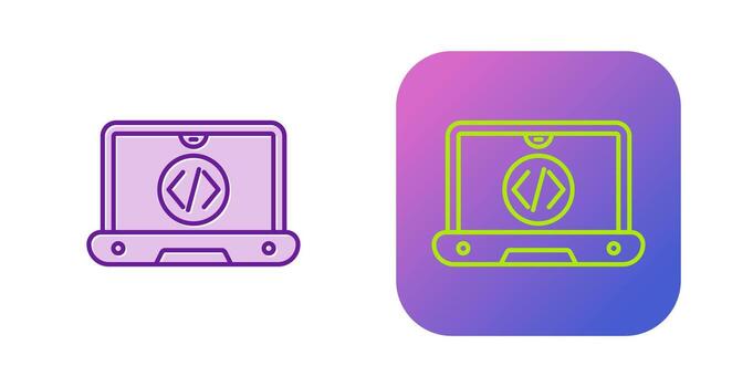 icono de vector de codificación