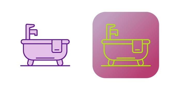 icono de vector de baño