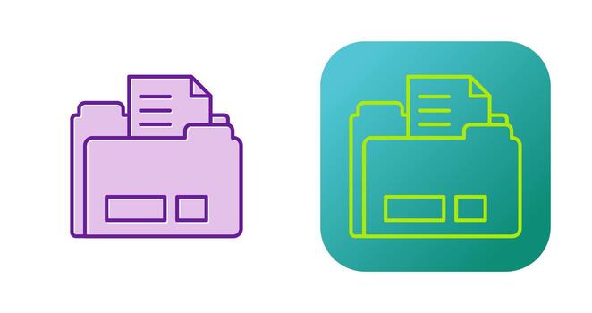 icono de vector de carpeta