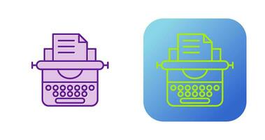 Typewriter Vector Icon