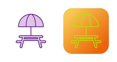 Camping Table Vector Icon