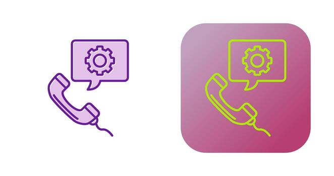 icono de vector de soporte técnico