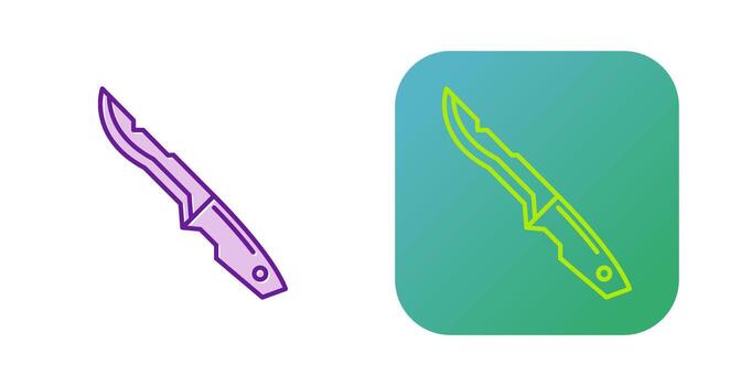 icono de vector de daga