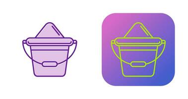 Sand Bucket Vector Icon