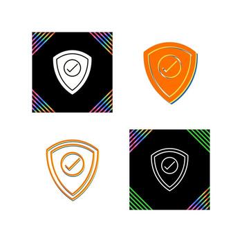 icono de vector de escudo