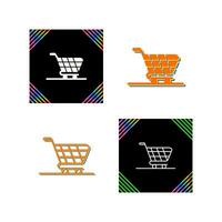 icono de vector de carrito de compras