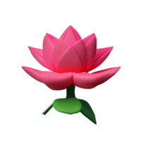 lotus 3d tolkning ikon illustration png