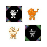 Baby Carriage Vector Icon