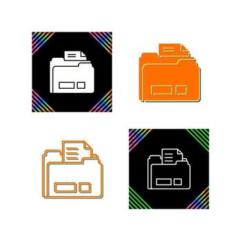 icono de vector de carpeta