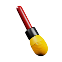 paint brush 3d rendering icon illustration png