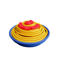 pasta 3d interpretazione icona illustrazione png