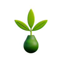 weed 3d rendering icon illustration png