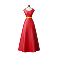 dress 3d rendering icon illustration png