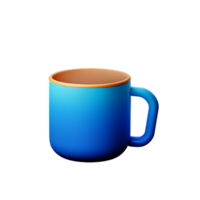 caneca 3d Renderização ícone ilustração png