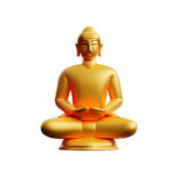 Buddha 3d Rendern Symbol Illustration png