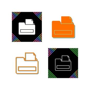 icono de vector de carpeta