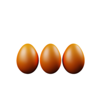 egg 3d rendering icon illustration png