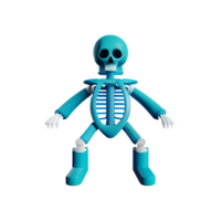 squelette 3d le rendu icône illustration png